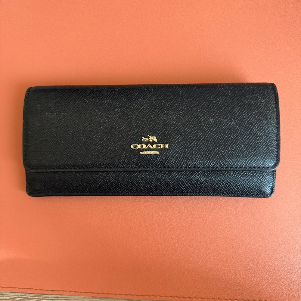 Coach Black Leather Wallet